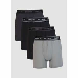 RBX 4pk Performance Boxer Briefs Black and Grey’s LG 36-38 Waist NWT